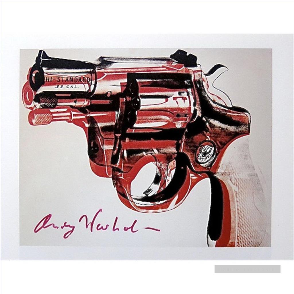 Gun Andy Warhol Peintures à l'huile